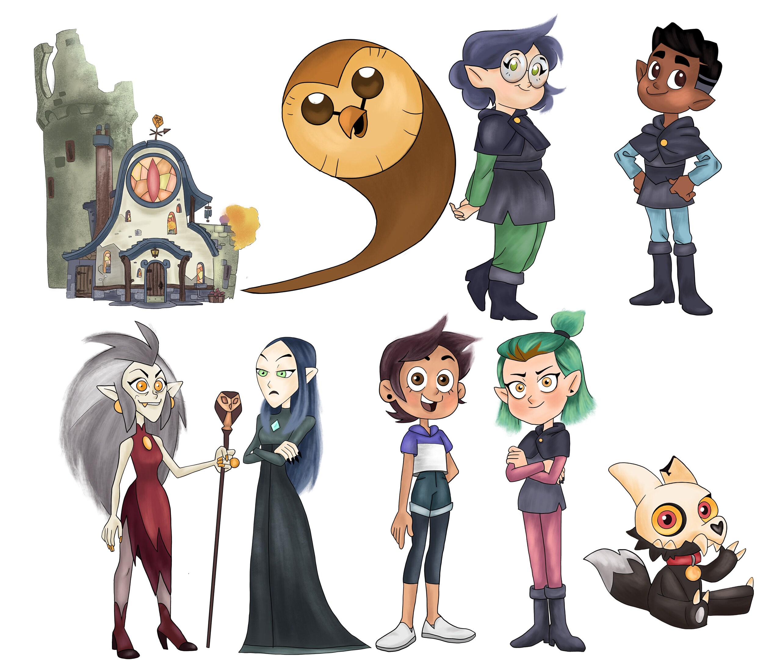 The owl house digital clipart PNG-INSTANT DOWNLOAD | Etsy