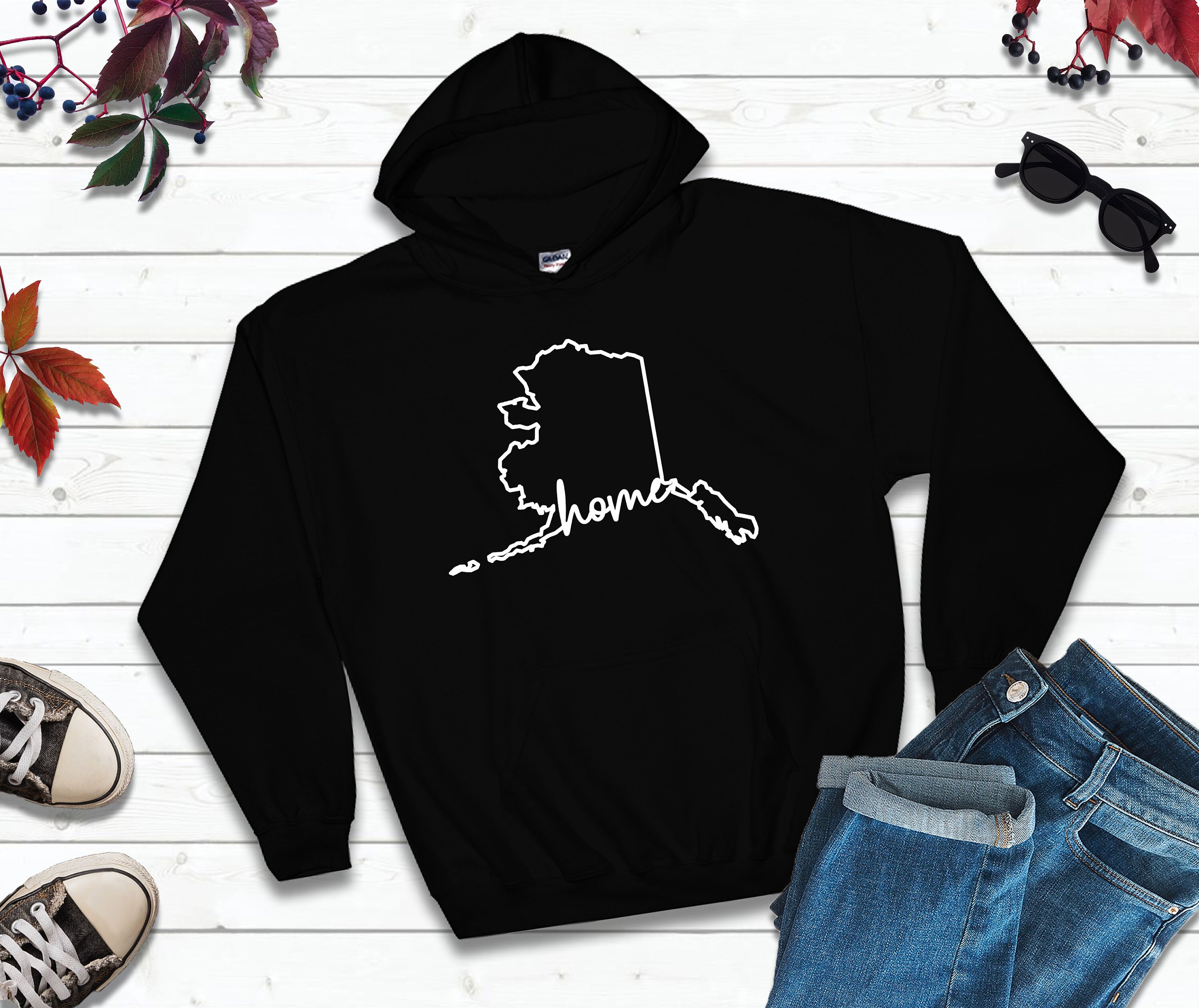 Alaska Sweatshirt Home Hoodie or Crewneck Crew Neck Etsy