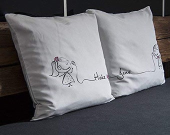 Pillowcases with names