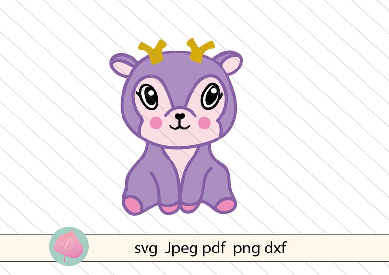 Download Baby deer svg vector clipart Doe svg dxf png files Teacher | Etsy