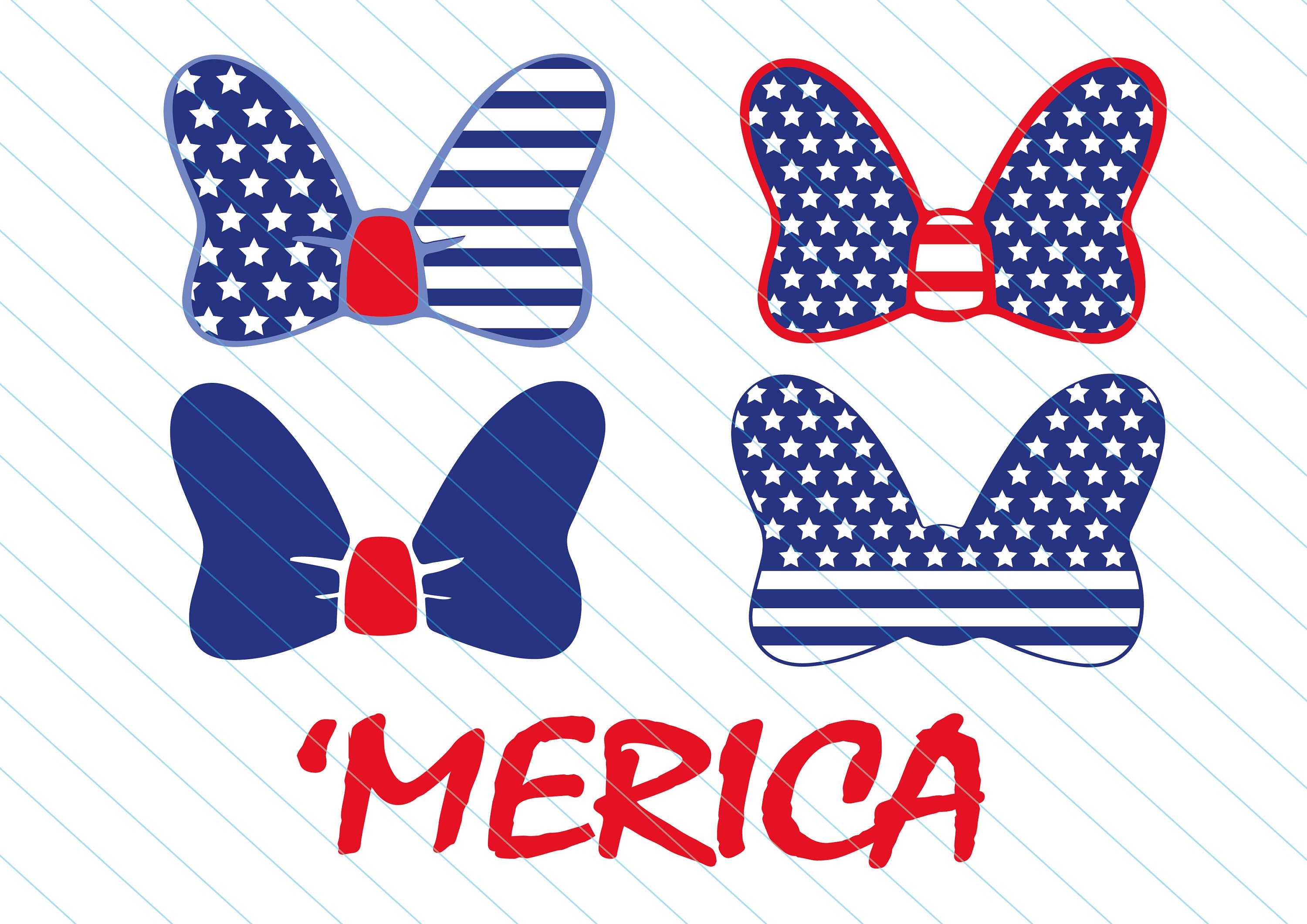 Download Minnie bow svg american flag svg clipart minnie mouse svg ...