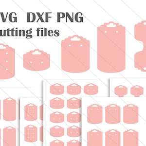 Earring card display svg template cutting files for jewelry packaging SVG, Jpg Pdf Dxf Png - Bracelet or necklace holder card display svg