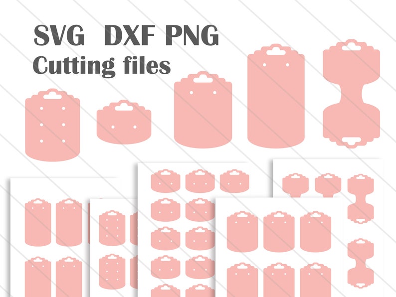 Earring card display svg template cutting files for jewelry Etsy