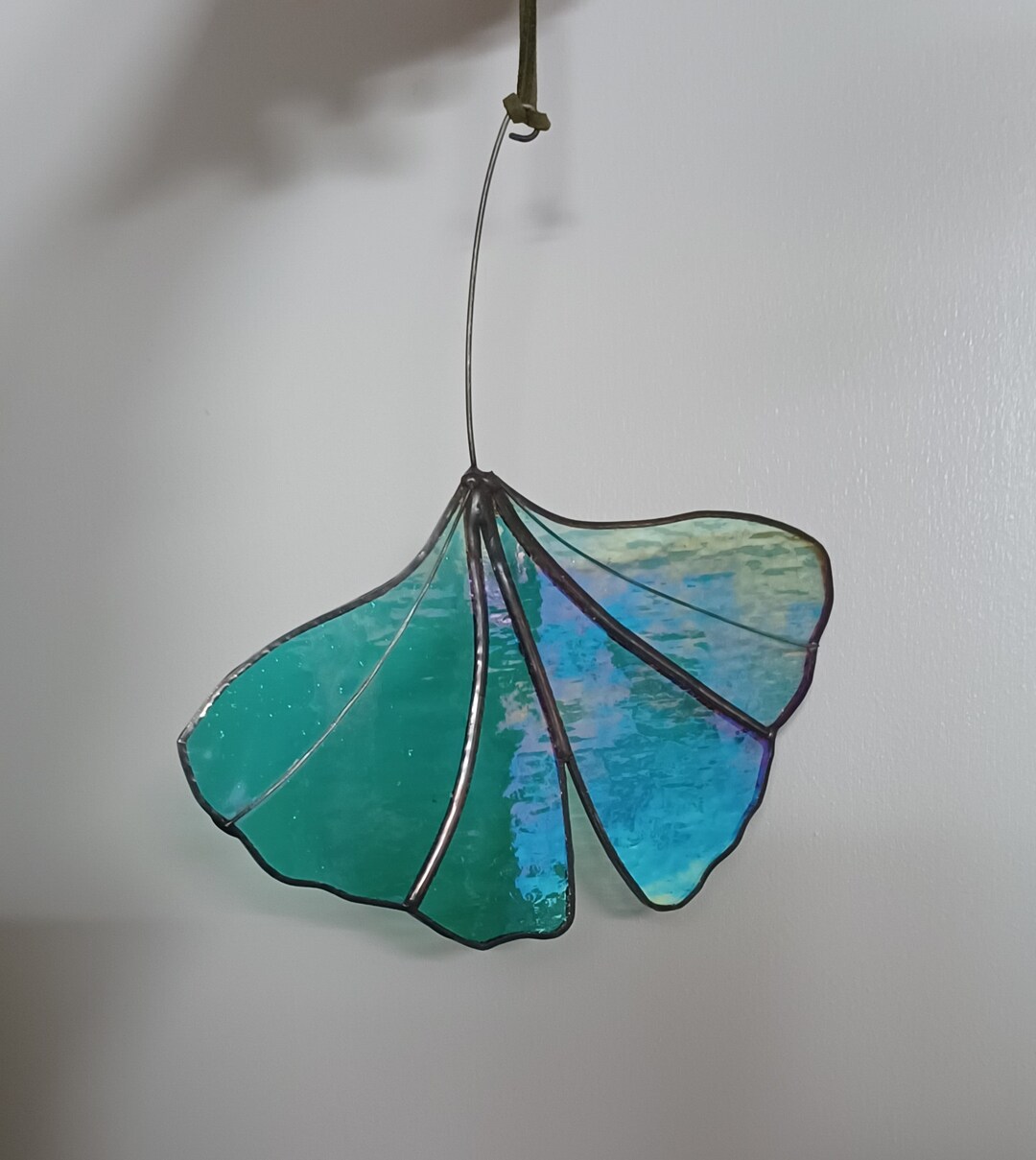 Stained Glass Ginkgo Leaf Etsy