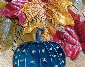 Stained glass pumpkin