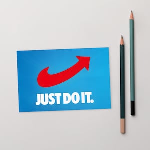 Just do It Cartolina Nike AfD, Alternativa per la Germania, anti-semaforo, Tino Chrupalla, Alice Weidel