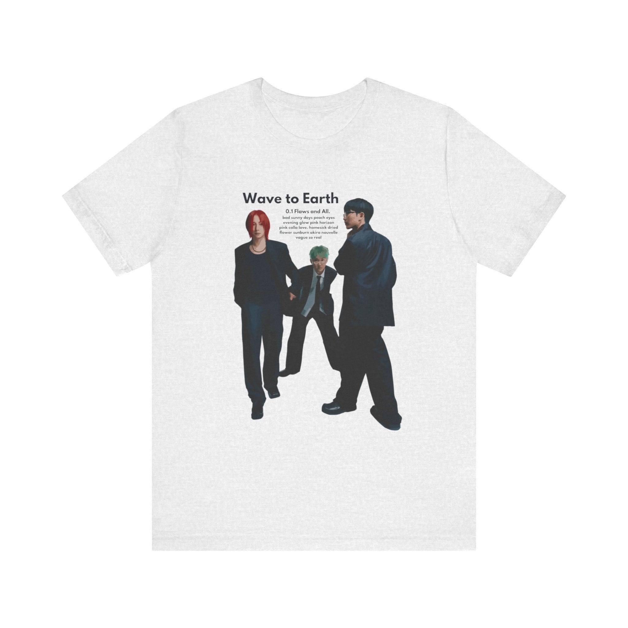 Wave To Earth flaws and all tour Tシャツ L Unisex Wave to Earth 0.1 Flaws and All Short Sleeve Tee Shirt