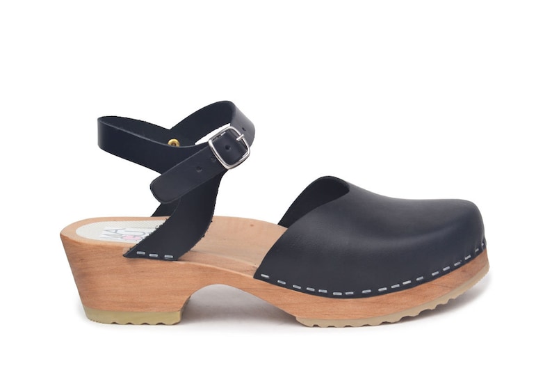 clog with ankle strap
