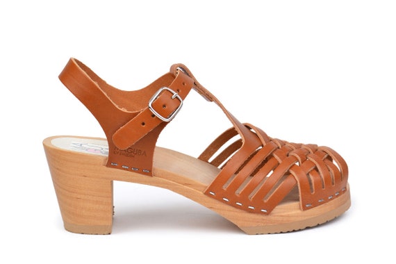 brown clog sandals