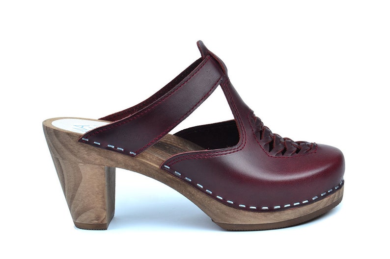 high heel clogs