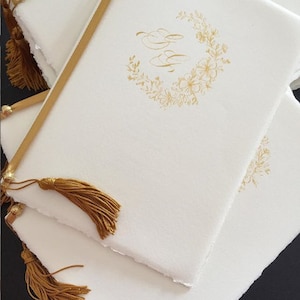 Libretti Messa disegnati a mano su Carta di Amalfi