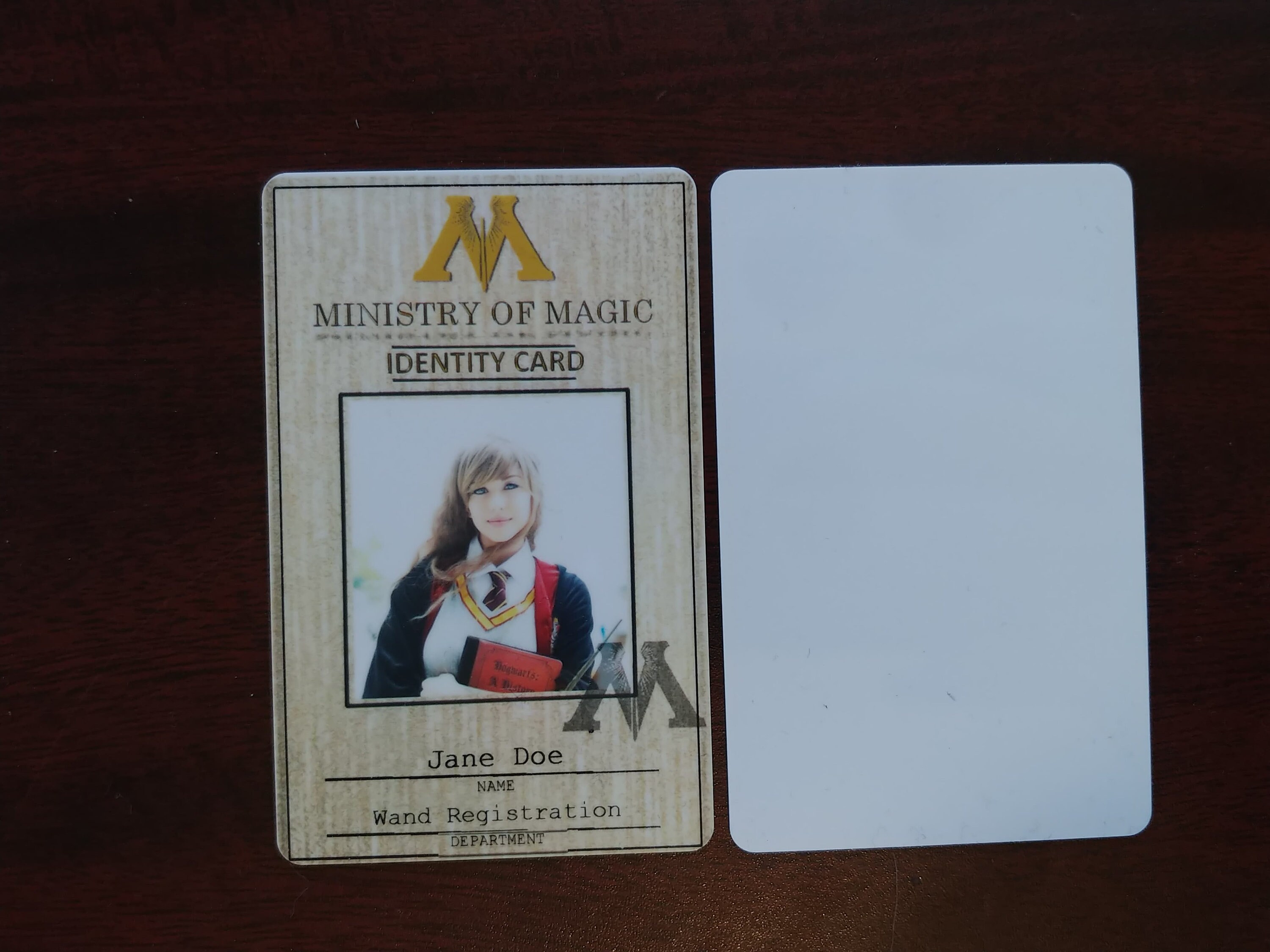 Ministry of Magic Identity Card - Etsy