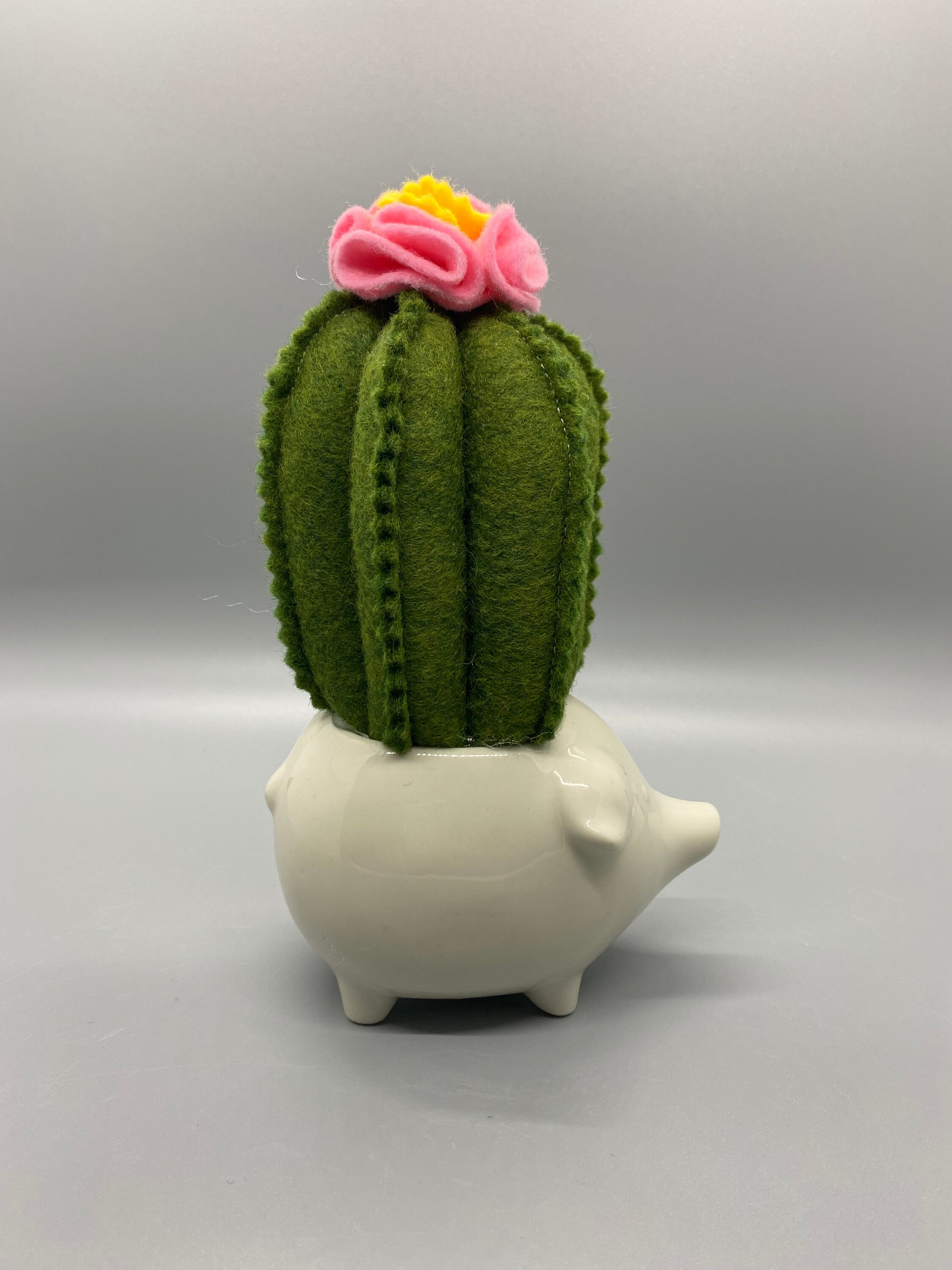 Felt Cactus Home Decor Office Decor Cactus Pot Cactus Etsy