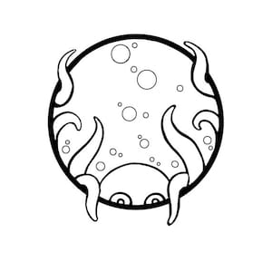 printable coloring page circle Octopus Download