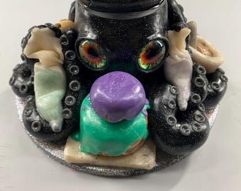 Inspired Polymer Pre made Octopus Jar (2oz) (cake Baker)