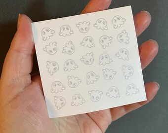 tiny octopus sticky notes