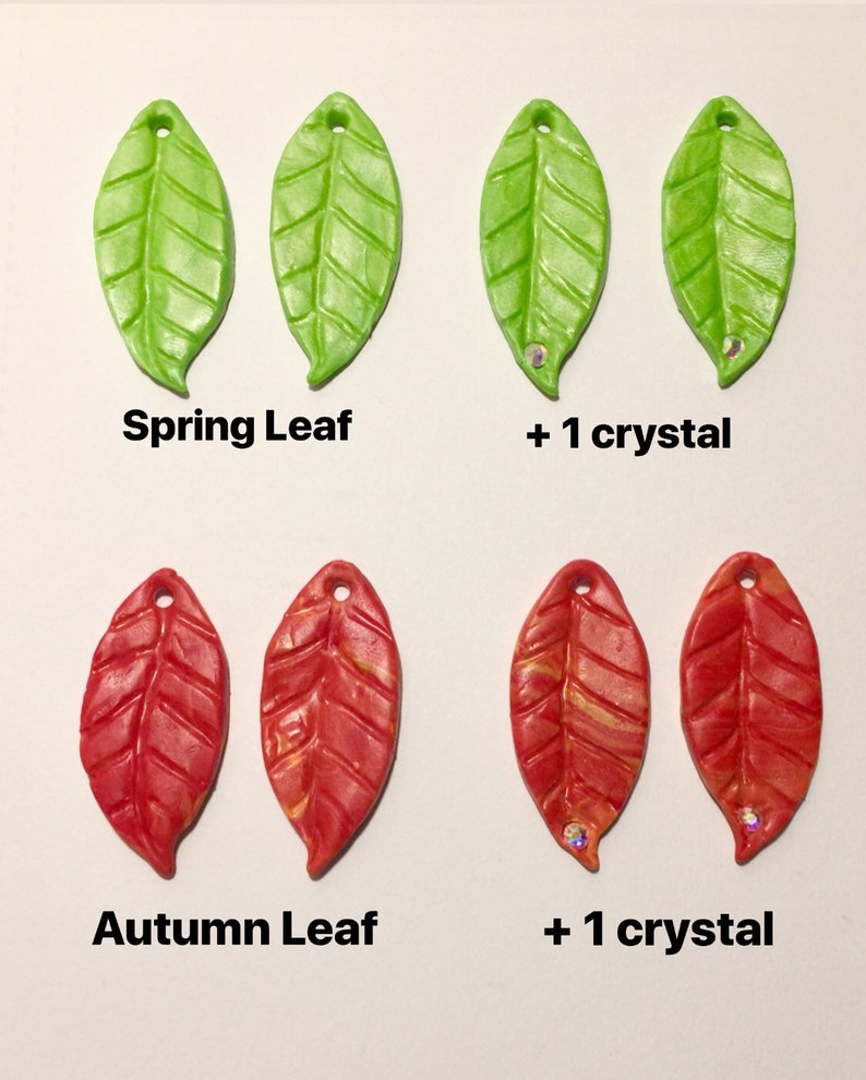 hook earrings Spring Leaf