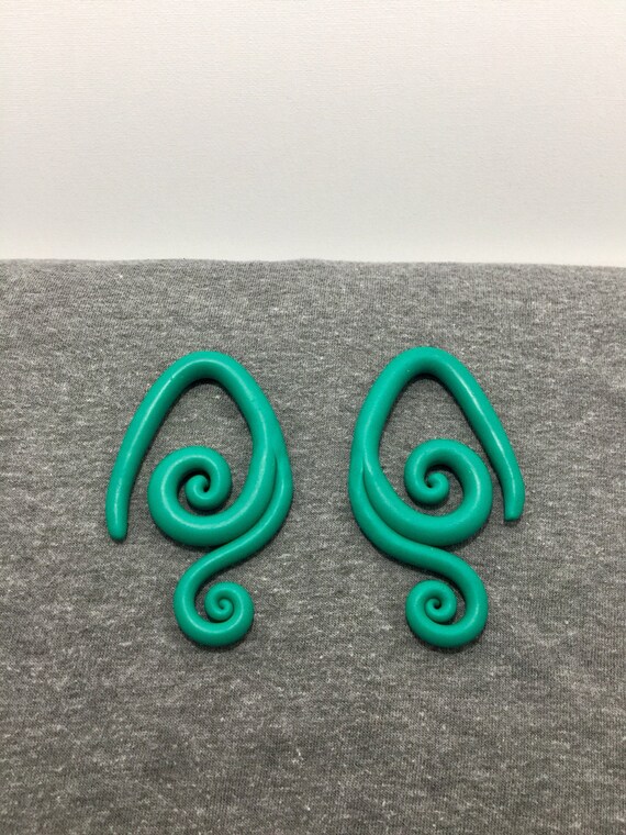 Polymer Clay Spiral Gauges Etsy