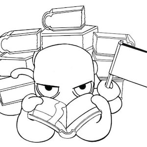 printable coloring page book Octopus Download