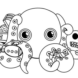 printable coloring page Octopus Download