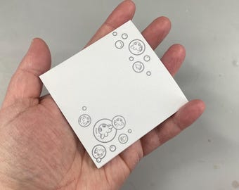 Bubble octopus sticky notes