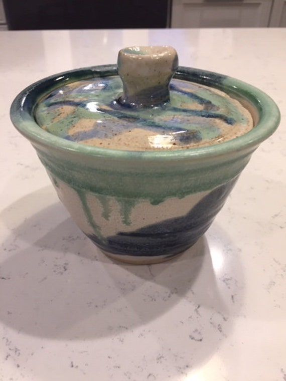 Lidded Ceramic Jar Etsy