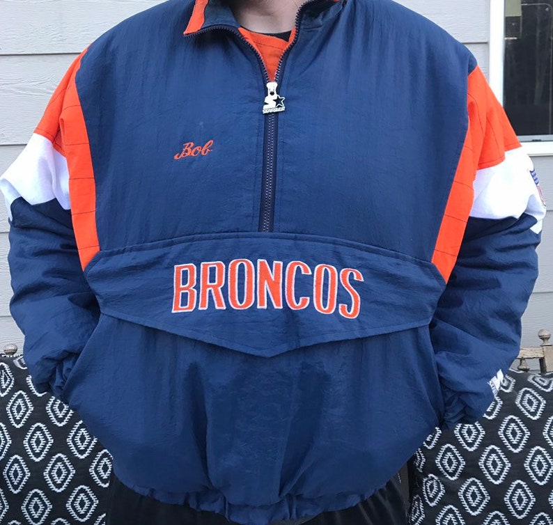 Denver Broncos Starter Jacket Retro Colorado NFL Pullover | Etsy