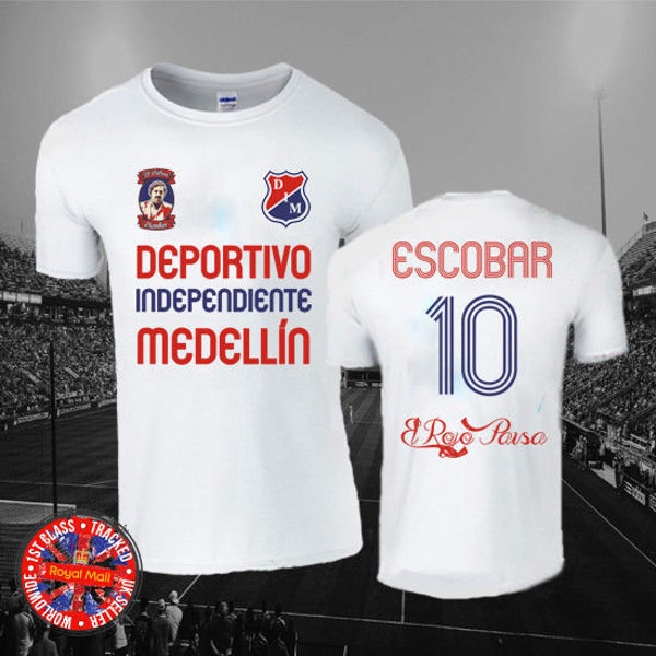 Pablo Escobar Medellin T-shirt, Soccer, Football, Colombia, Narcos, Men's, Ladies, Gift