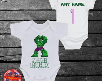 incredible hulk baby grow