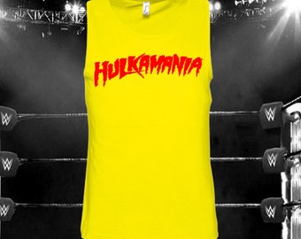 Hulkamania Fan Vest Mens Unisex Unoffical Wrestling