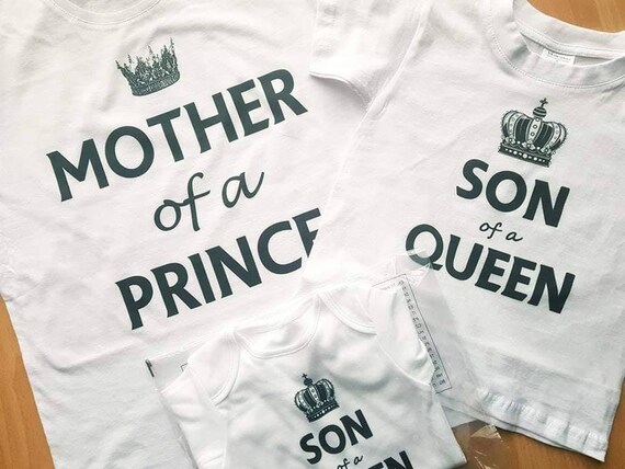 Kids Son Of A Queen Tshirt Mom And Son Prince Matching Shirt Kids Son Of A Queen Tshirt Mom And Son Prince Matching Shirt