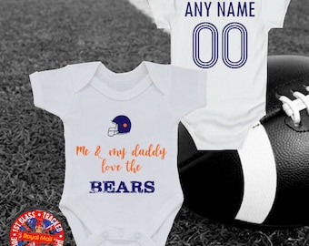personalized baby chicago bears jersey