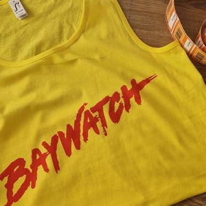 Baywatch-waaiervest heren unisex onofficiële tv-film