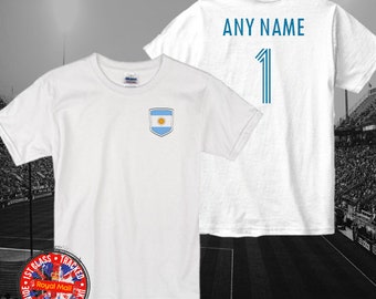 Argentina Kids Personalised Football T-Shirt World Cup Copa America