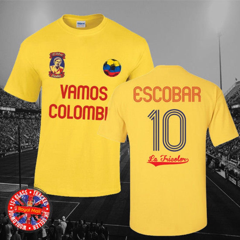Pablo Escobar Colombia T-shirt Soccer Football Latino | Etsy