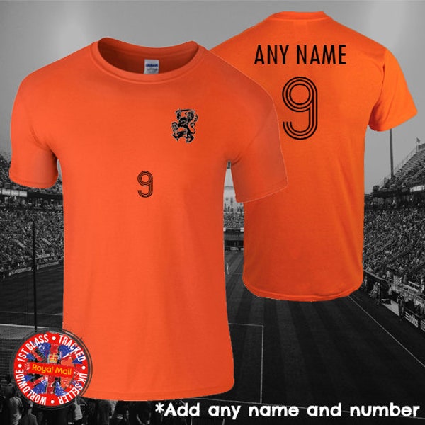 Holanda, Holanda Fútbol Camiseta Personalizada Ringer, Fútbol, Ideas de Regalo, Aficionados, Unisex