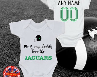 American Football Personalised Bodysuit Daddy Mummy