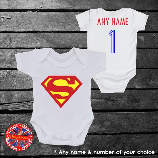 Superman inspirado Bebé Crecen Chaleco Personalizados Niños T-Shirt