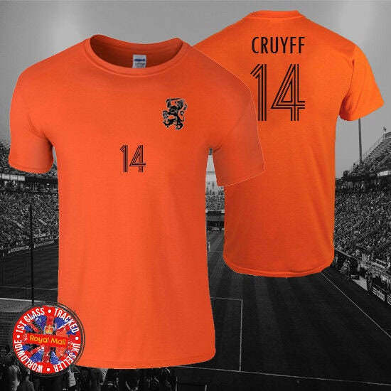 Rationalisatie vinger Stressvol Johan Cruyff Netherlands Holland Football T-shirt Soccer Gift - Etsy Denmark