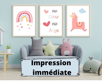 Poster Arc En Ciel Etsy