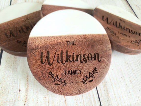 Personalized Coasters: Set of 4