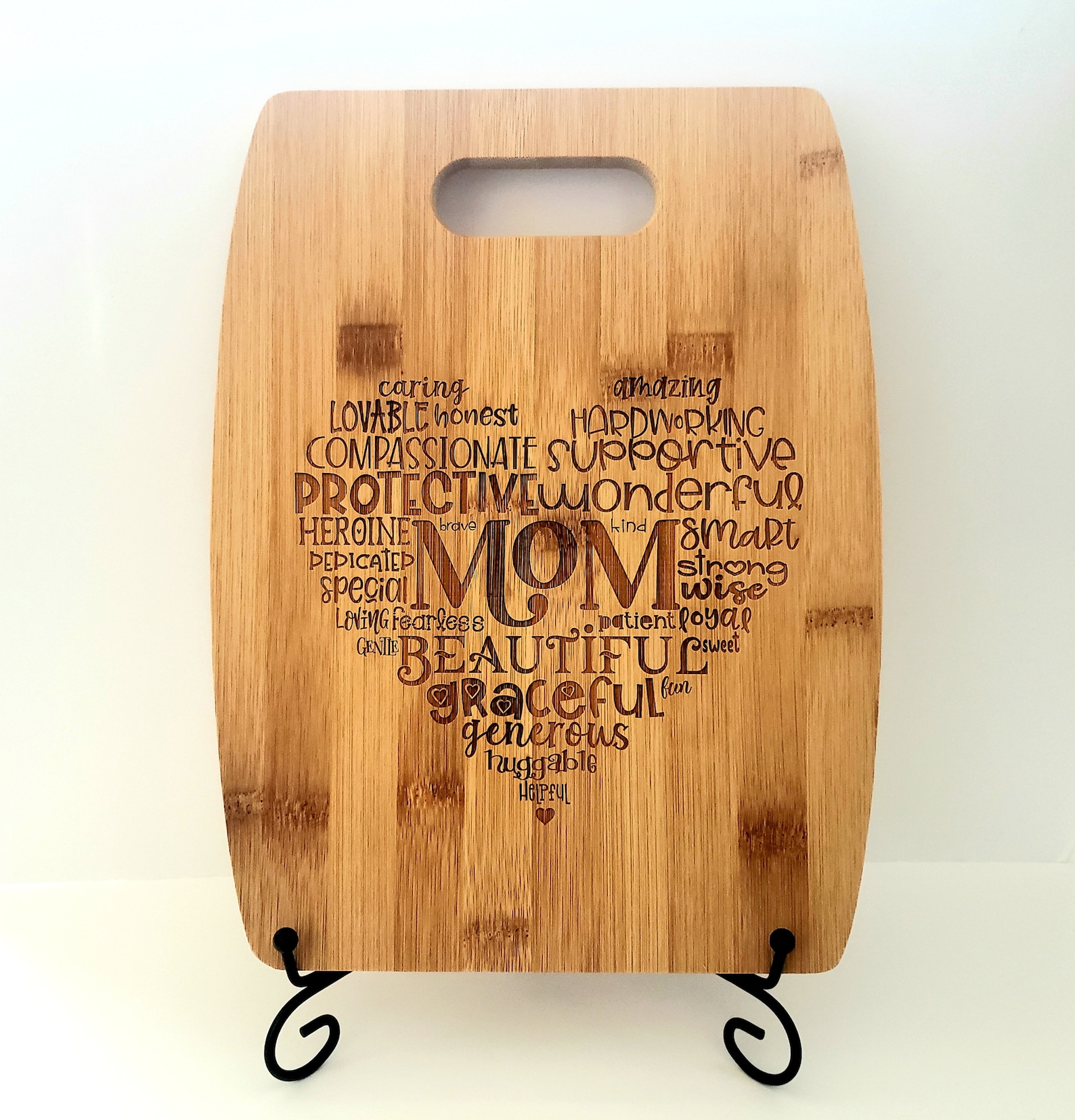 Kitchen Mom Cutting Board Engraved Kitchen Cutting Board Etsy