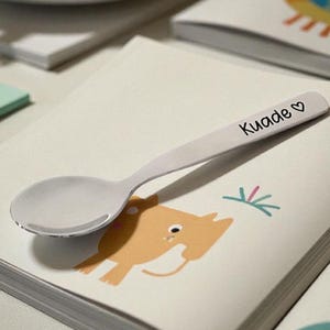 Custom Toddler Size Spoon - Baby Spoon Shower Gift - Personalized Kid Spoon - Custom Spoon for Kids - Custom Kid Spoon - Kid spoon with Name