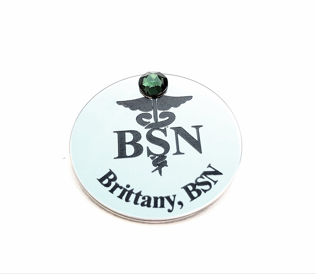 Engraved BSN Pin - Nurse Pin - Nurse Pinning Ceremony - Custom RN Pin ...