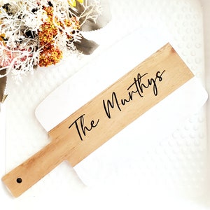 Custom Gift for Couple - Personalized Acacia Wood Marble Serving Board - Custom Cheese Board - Housewarming Gift - Charcuterie Board
