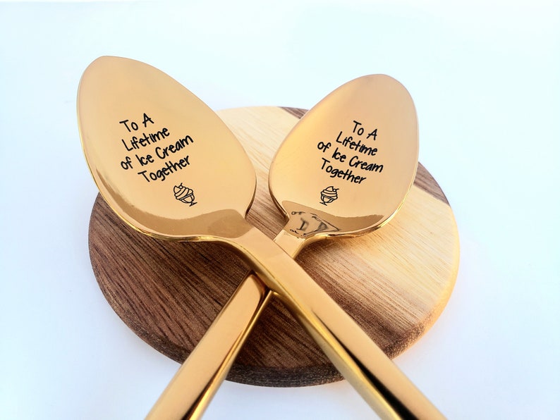 Ice Cream Lovers Gift Choose Rose Gold or Yellow Gold Etsy