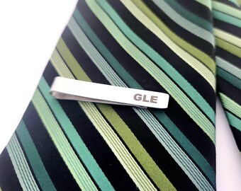 Monogram Tie Clip Personalized Tie Clip Monogram Tie Bar Personalized Monogram Groomsman Tie Clip For Him Personalized Monogram Tie Clip