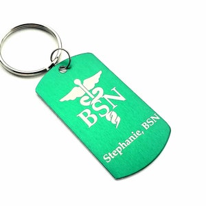 Bachelor of Science in Nursing Keychain - BSN keychain - Keychain for Nurse - BSN gift - Custom bsn Gift - Custom BSN keychain