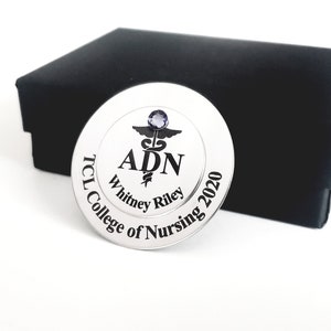 Engraved ADN Pin - ADN Nurse Pin - Nurse Pinning Ceremony - Pinning Ceremony Gift - Custom ADN Pin - Nurse Pin for Graduation - Nurse Pins