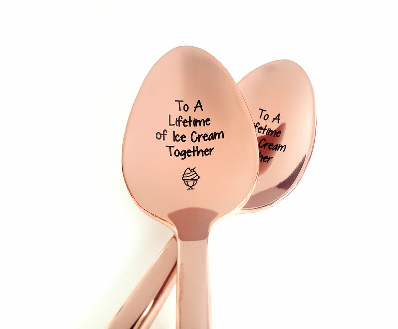 Ice Cream Lovers Gift Choose Rose Gold or Yellow Gold Etsy